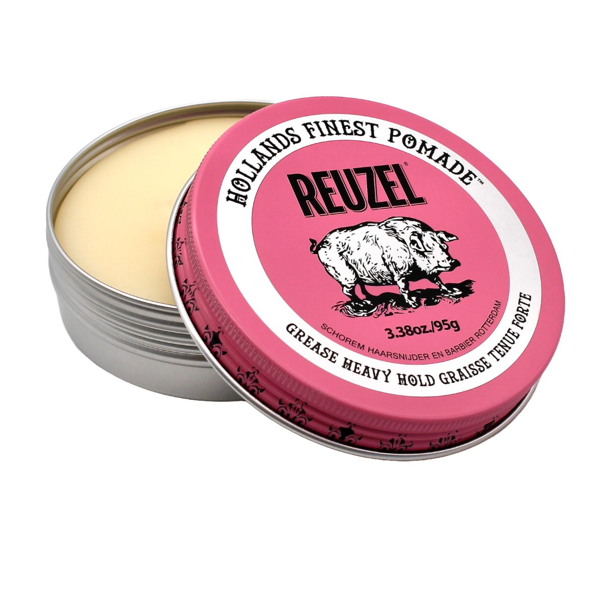 Reuzel Pomade Pink Heavy Hold Grease 3.38oz