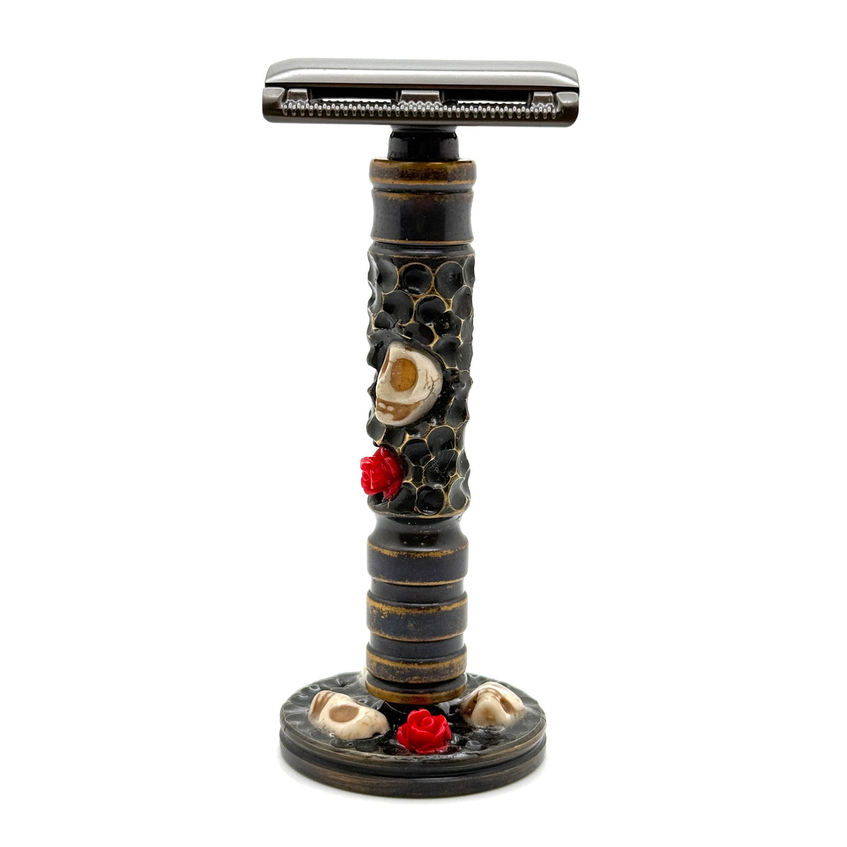 RG Shave Designs Magnetized Skull Design Safety Razor