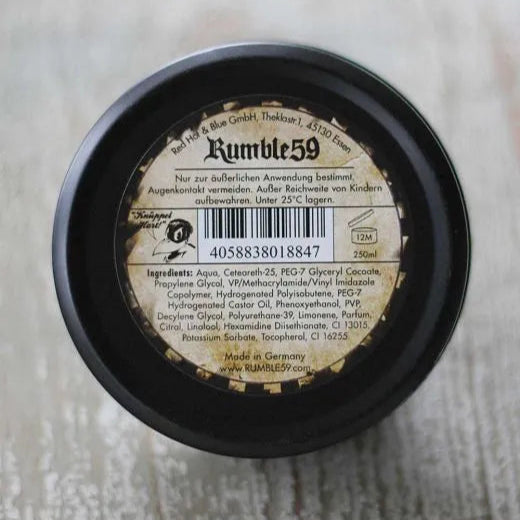  Rumble 59 Schmiere Water Based Pomade Rock-Hard Hold 250ml