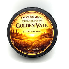 Salve & Oak Golden Vale Tallow Shave Soap 4.0 oz
