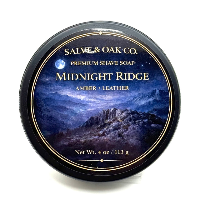 Salve & Oak Midnight Ridge Tallow Shave Soap 4.0 oz