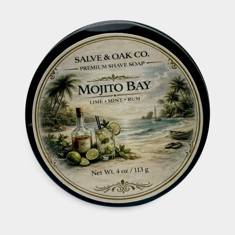 Salve & Oak Mojito Bay Shave Soap 4.0 oz