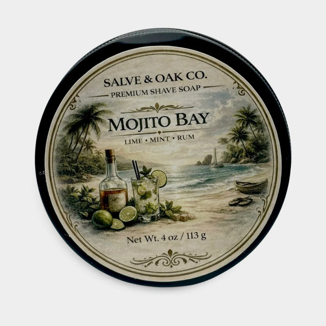 Salve & Oak Mojito Bay Shave Soap 4.0 oz