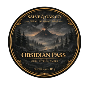 Salve & Oak Obsidian Pass Timberline Shave Soap 4oz