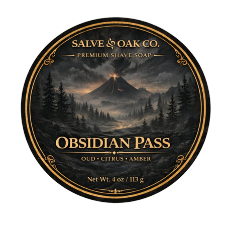 Salve & Oak Obsidian Pass Timberline Shave Soap 4oz