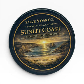 Salve & Oak Sunlit Coast Shave Soap 4.0 oz
