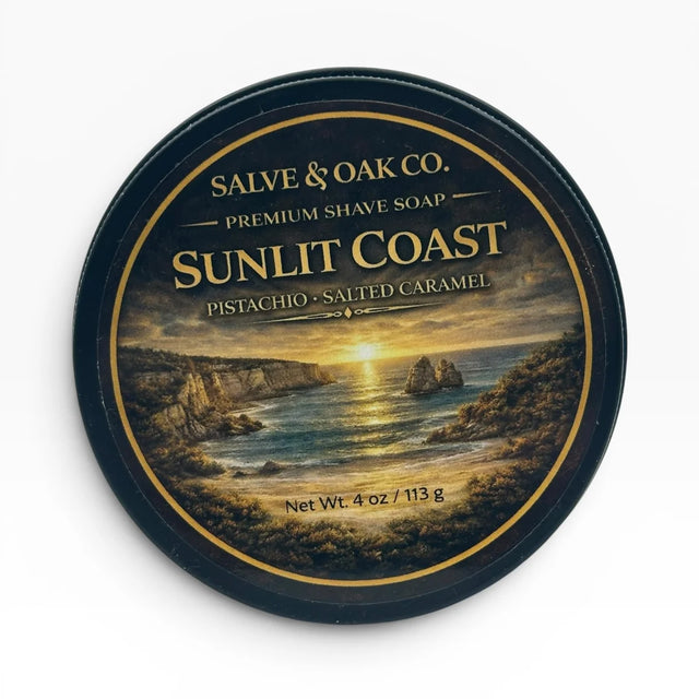 Salve & Oak Sunlit Coast Shave Soap 4.0 oz