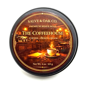 Salve & Oak The Coffeehouse Tallow Shave Soap 4.0 oz