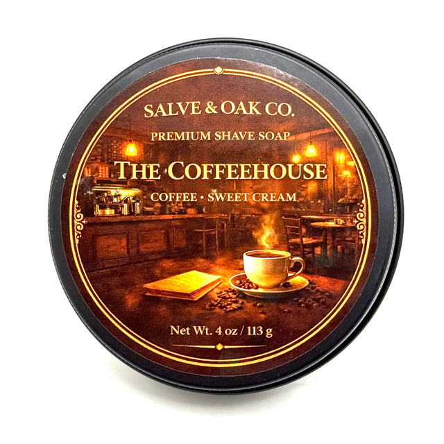 Salve & Oak The Coffeehouse Tallow Shave Soap 4.0 oz
