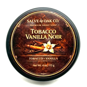 Salve & Oak Tobacco Vanilla Noir Shave Soap 4.0 oz