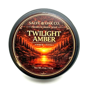 Salve & Oak Twilight Amber Shave Soap 4.0 oz