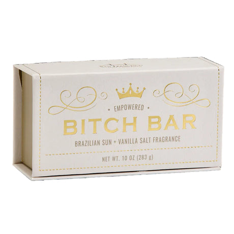 San Francisco Soap Company Bitch Bar Empowered Brazilian Sun Vanilla Salt Bath Bar 10oz