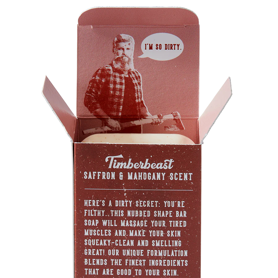 San Francisco Soap Company FILTHY MAN Bar Soap Timberbeast Saffron & Mahogany 10oz
