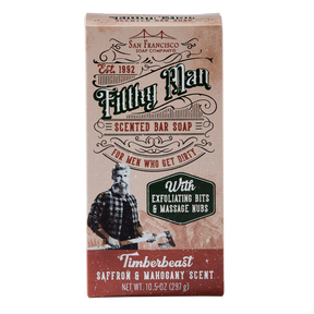 San Francisco Soap Company FILTHY MAN Bar Soap Timberbeast Saffron & Mahogany 10oz