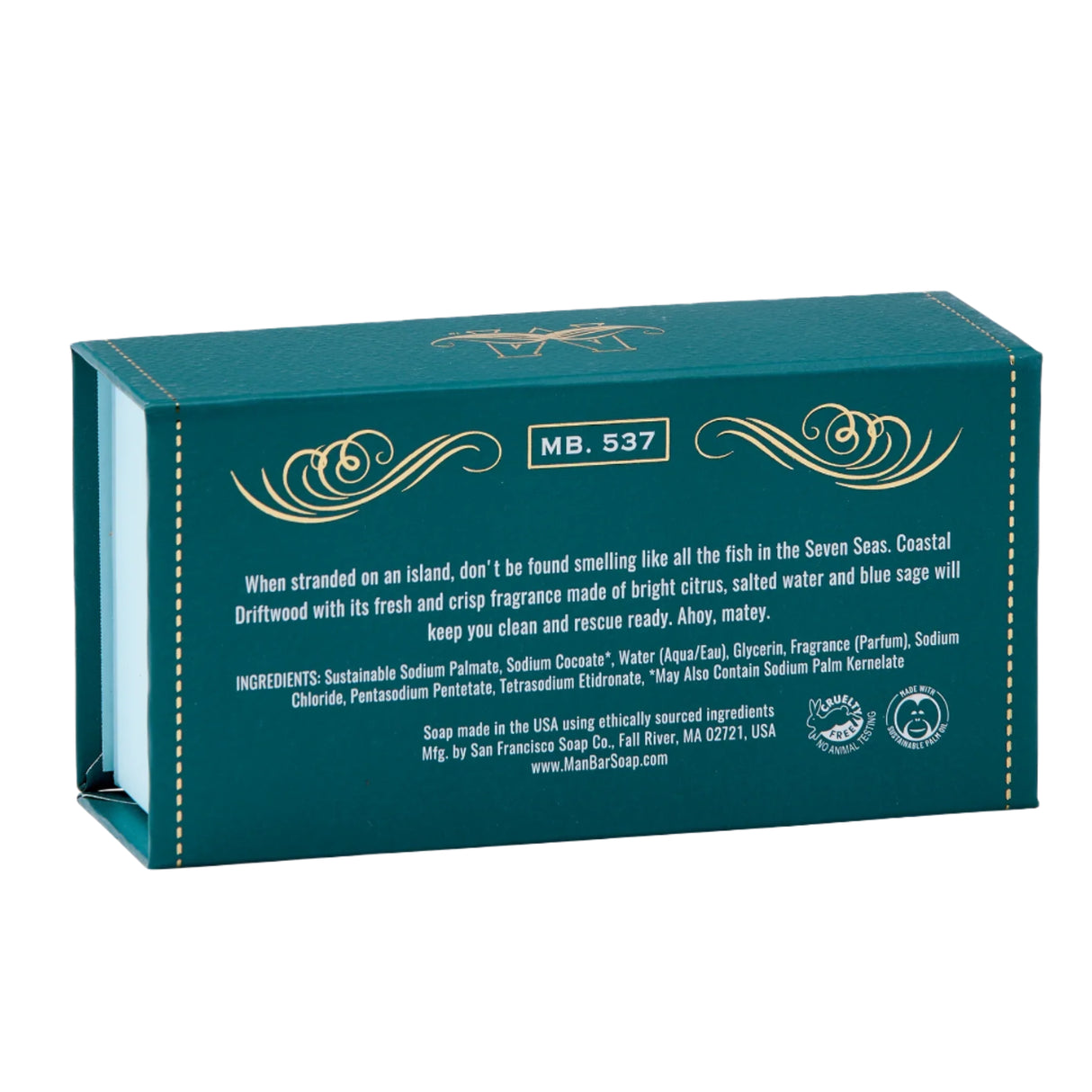 San Francisco Soap Company - MAN BAR® - Clean Comfort Coastal Driftwood - 10oz