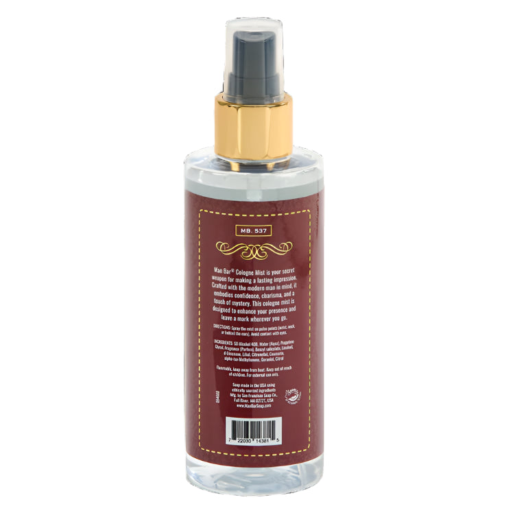 San Francisco Soap Company MAN BAR® Cologne Mist Exotic Musk & Sandalwood
