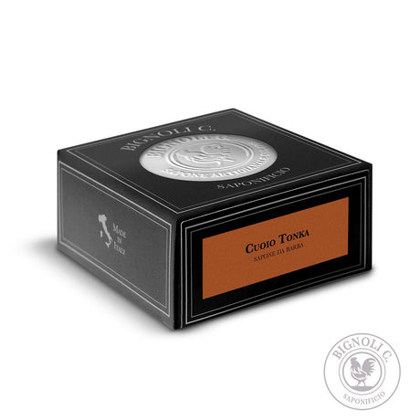 Saponificio Bignoli Tonka Leather Artisan Shaving Soap 175g