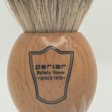 Scratch and Dent Parker Olivewood Handle Silvertip Badger Shaving Brush and Stand