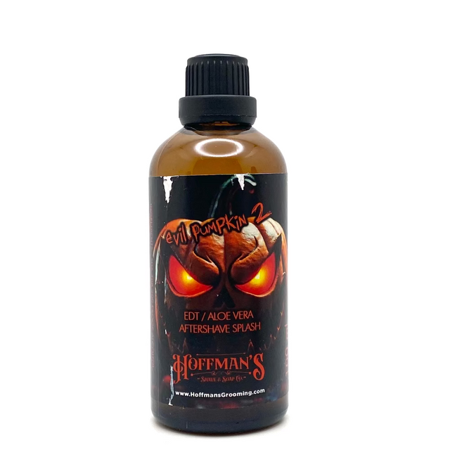 Scratch & Dent Hoffman's Evil Pumpkin 2 Limited Halloween Edition EDT Aloe Vera Aftershave Splash 100ml