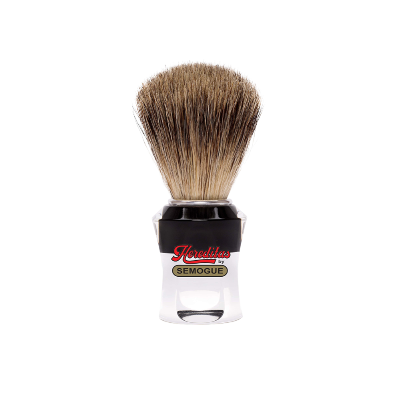 Semogue - 750 Best Badger Shaving Brush - Clear Acrylic Handle