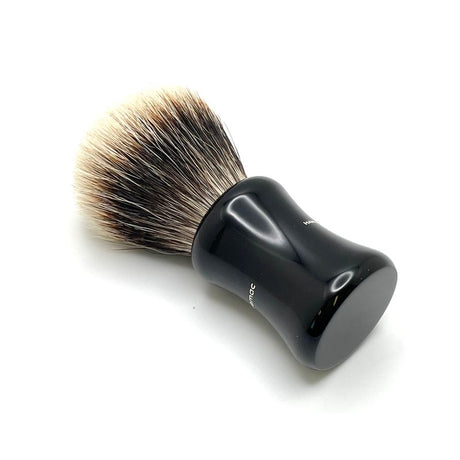 Shavemac - 24mm Silvertip 2 Band Badger Shaving Brush - Black Handle