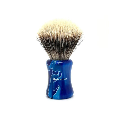 Shavemac - 24mm Silvertip 2 Band Badger Shaving Brush - Midnight Blue Handle