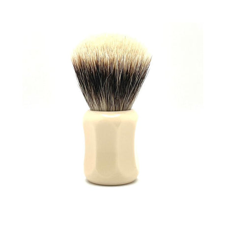 Shavemac - 26mm Silvertip 2 Band Badger Shaving Brush - Ivory Handle