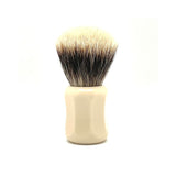 Shavemac - 26mm Silvertip 2 Band Badger Shaving Brush - Ivory Handle