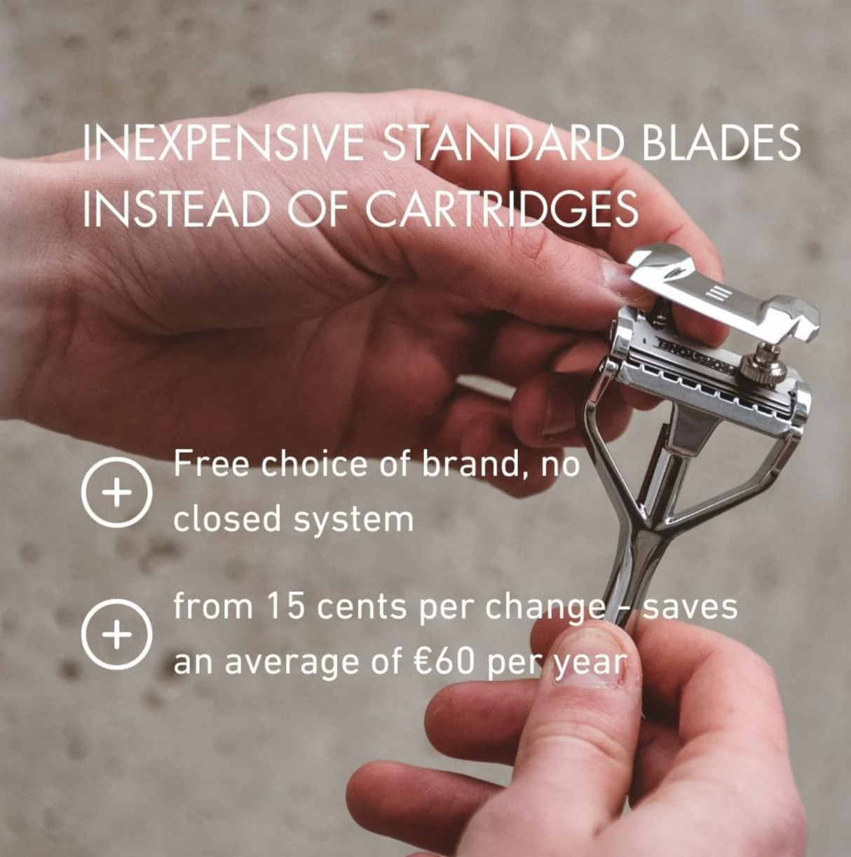 Shavent Safety Razor Single Edge Original 2.0 Magnetic Force Chrome