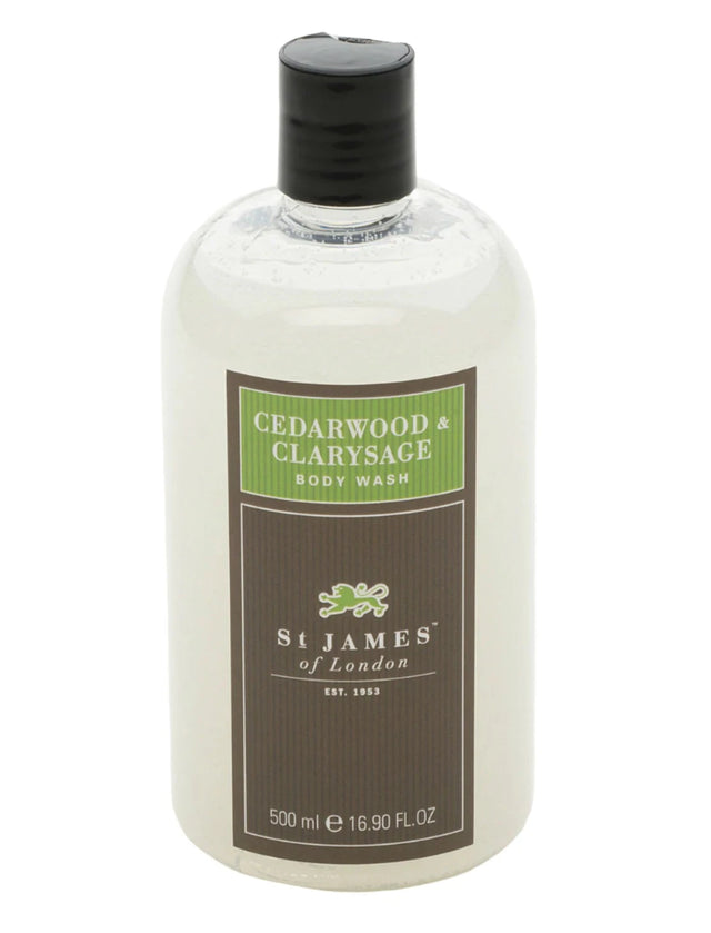 St. James of London - Cedarwood & Clarysage - Body Wash - 500ml