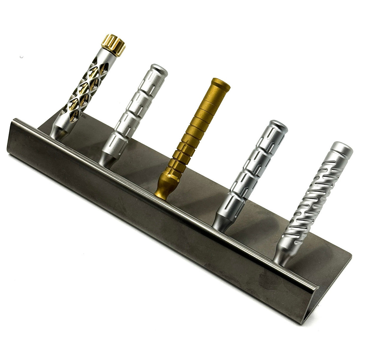 Stainless Steel Razor Stand for 5 DE Razors | Made in Italy | The