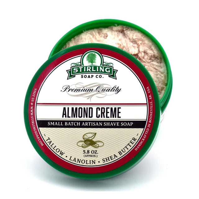 Stirling Soap Company Almond Creme Shave Soap 5.8oz