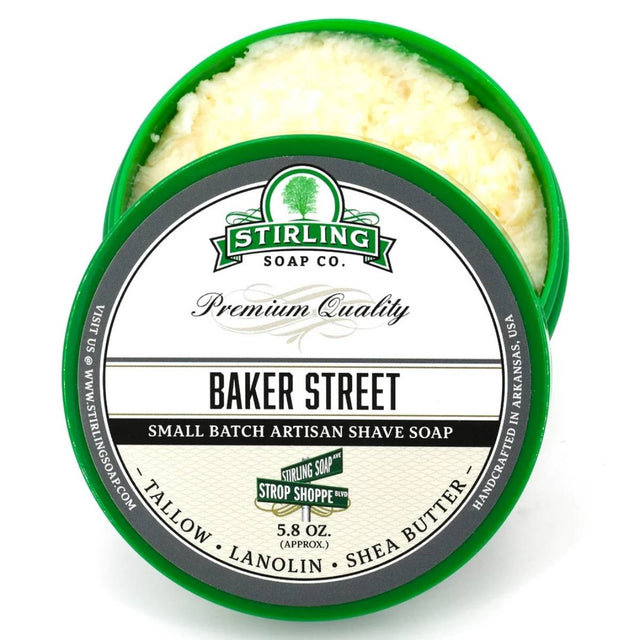 Stirling Soap Company Baker Street Shave Soap 5.8oz