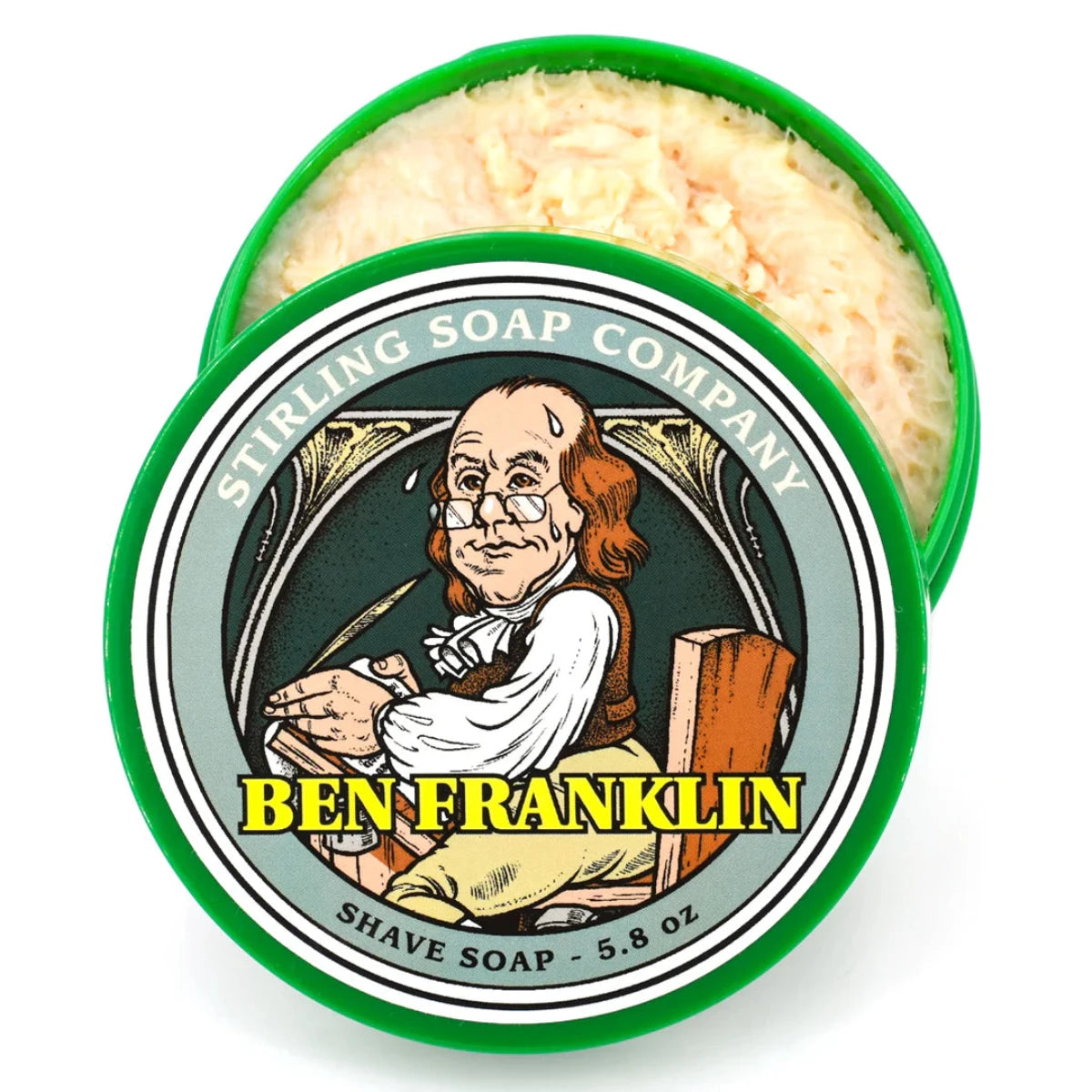 Stirling Soap Company Ben Franklin Shave Soap 5.8oz