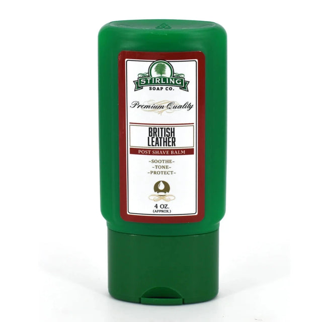 Stirling Soap Company British Leather Post-Shave Balm 4oz