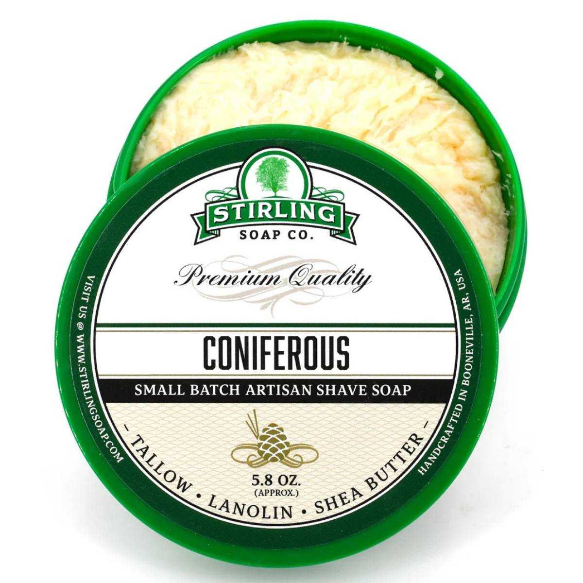 Stirling Soap Company Coniferous Shave Soap 5.8oz