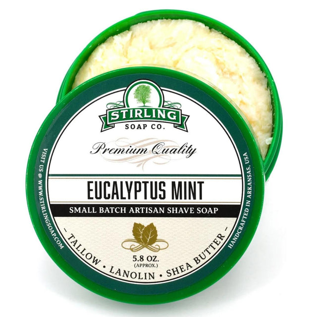 Stirling Soap Company Eucalyptus Mint Shave Soap 5.8oz