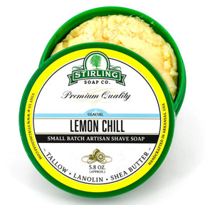 Stirling Soap Company Glacial Lemon Chill Shave Soap 5.8oz