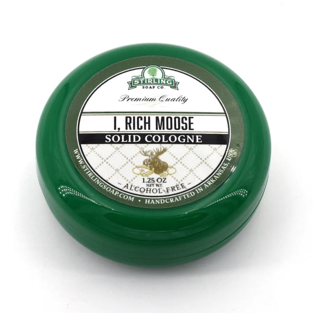 Stirling Soap Company I, Rich Moose Solid Cologne 1.25oz