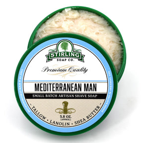 Stirling Soap Company - Mediterranean Man - Shave Soap - 5.8oz