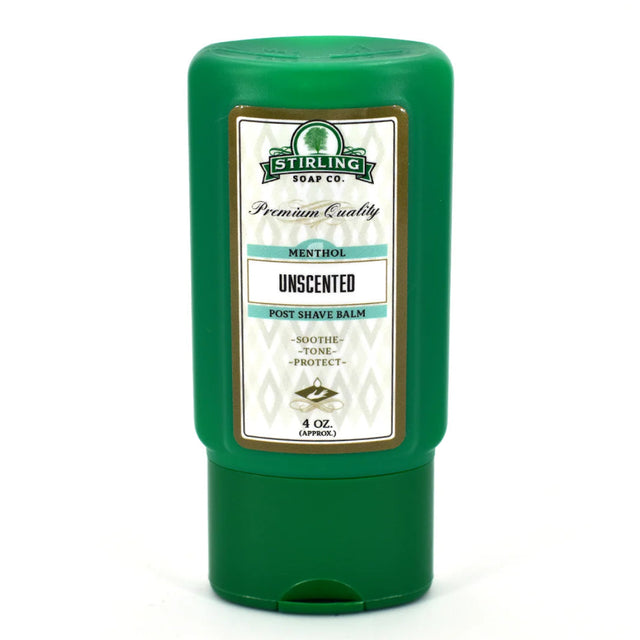 Stirling Soap Company Menthol Unscented Post-Shave Balm 4oz