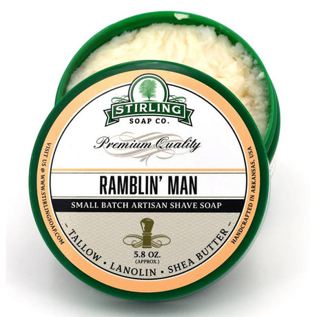 Stirling Soap Company Ramblin’ Man Shave Soap 5.8oz