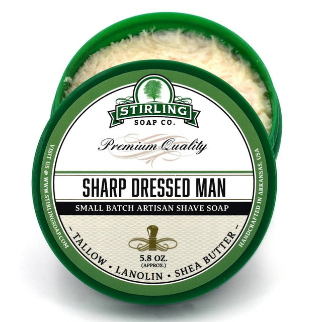 Stirling Soap Company Sharp Dressed Man Shave Soap 5.8oz