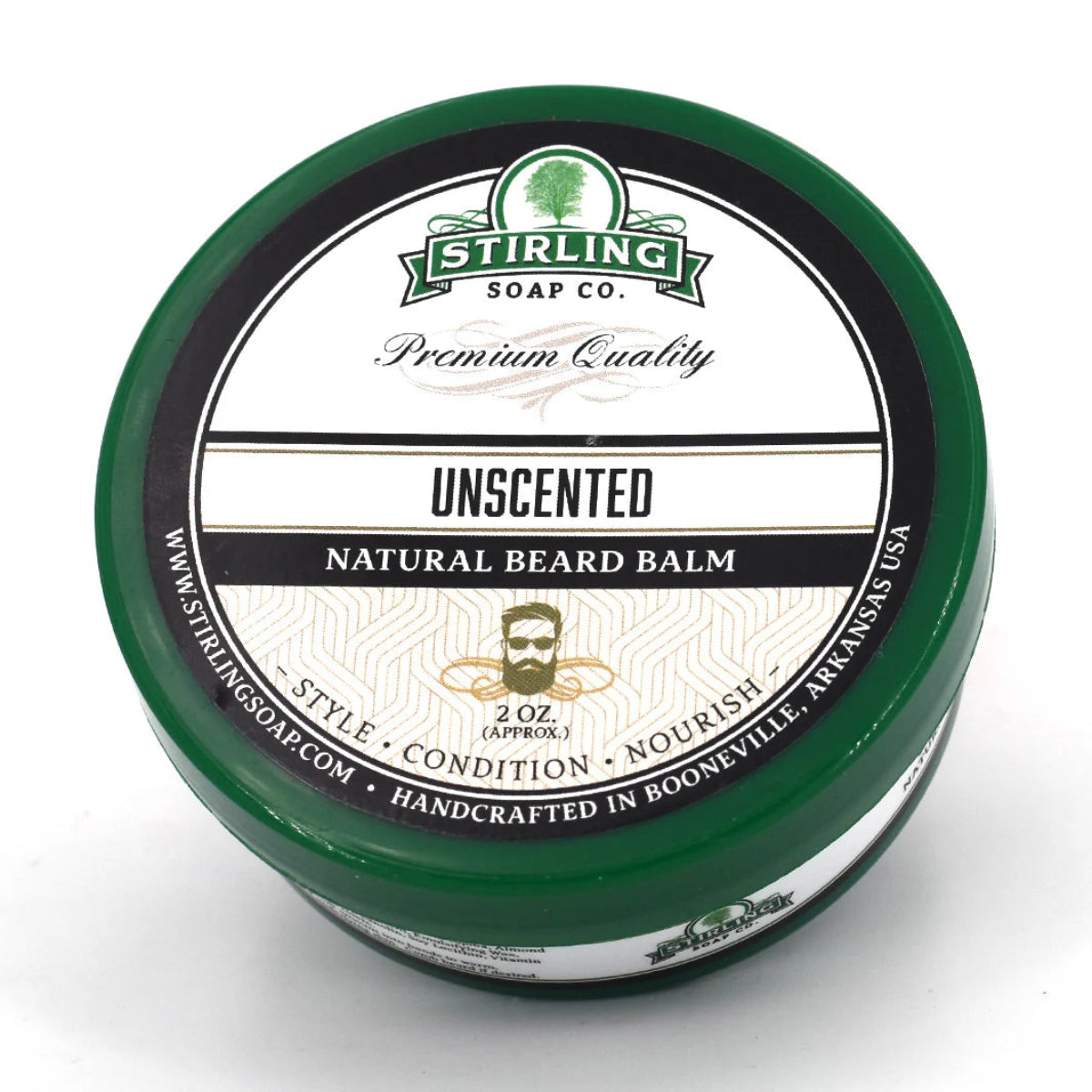Stirling Soap Company Unscented Beard Balm 2oz