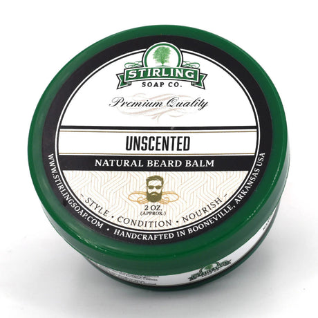 Stirling Soap Company Unscented Beard Balm 2oz