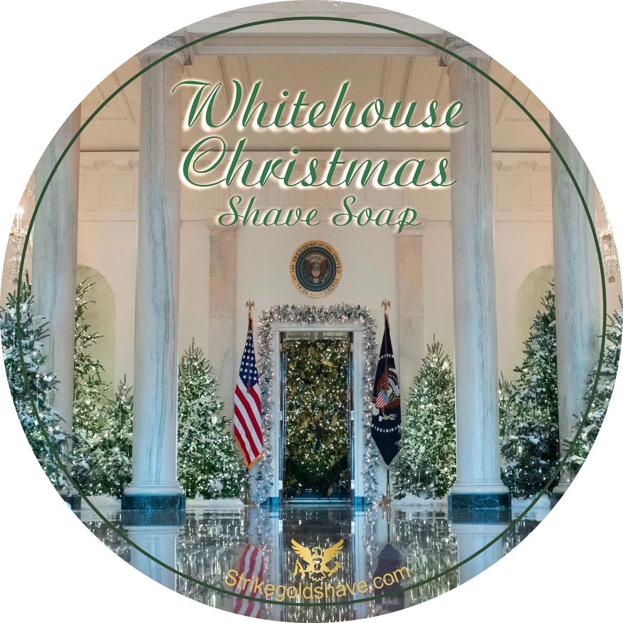 Strike Gold Shave White House Christmas Shave Soap 4oz