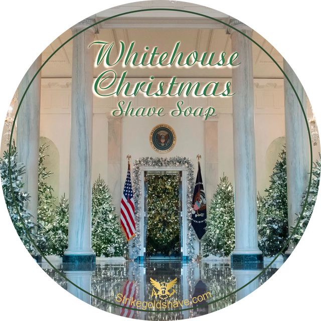 Strike Gold Shave White House Christmas Shave Soap 4oz