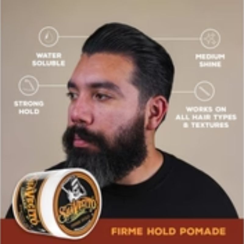 Suavecito - Firme Hold Pomade - Strong Hold - High Shine - 4oz