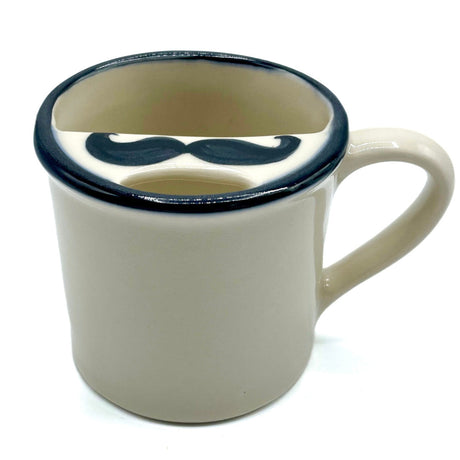 Taconi Ivory Mustache Stoneware Guard Mug