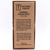 Taconic Shave Wood & Chrome Handle Mixed Badger Shave Brush & Stand